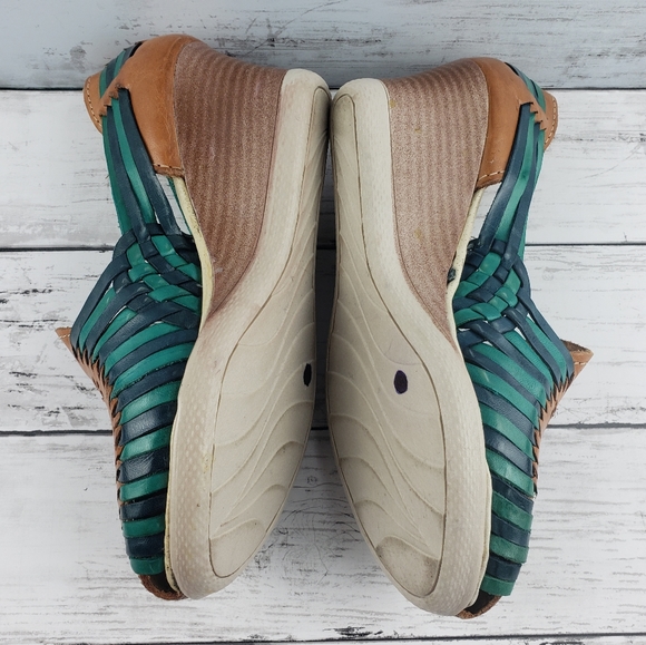 ZAACHILA Mexican Huarache wedge sandals 7 - Picture 9 of 12